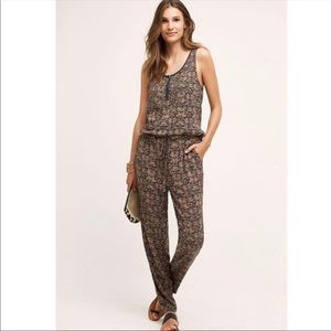 ANTHROPOLOGIE - "Tiny" chione beaded jumpsuit